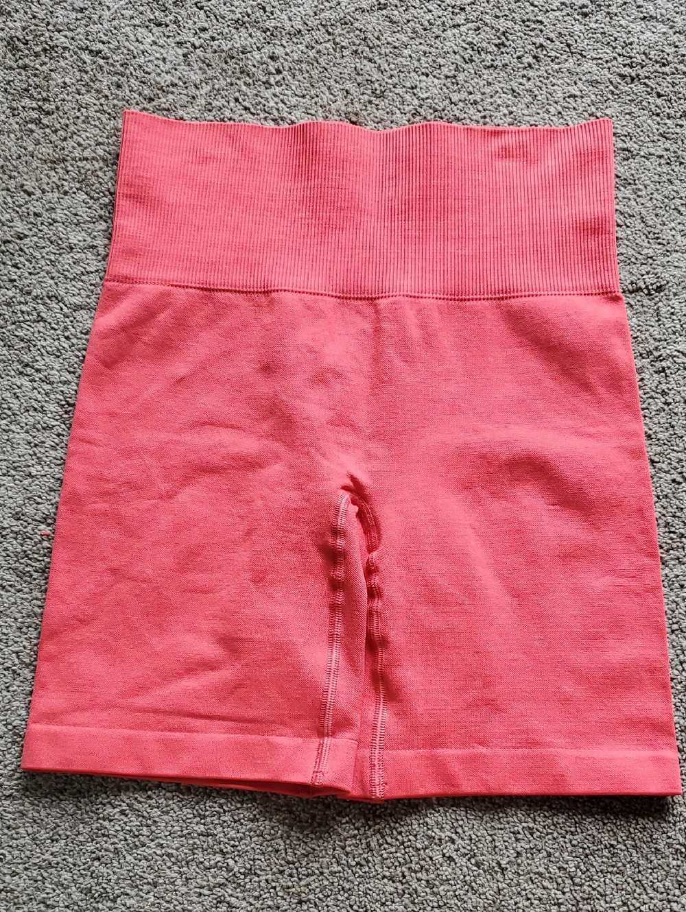 TNA Coral Pink Ribbed Waist Active Shorts